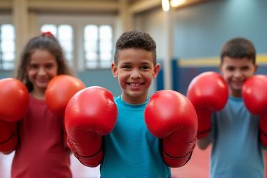 Colaboración escolar programa boxeo Renca